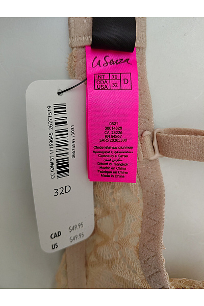La Senza Béžová krajková push up podprsenka s překříženými ramínky | La Senza | obrázek 9