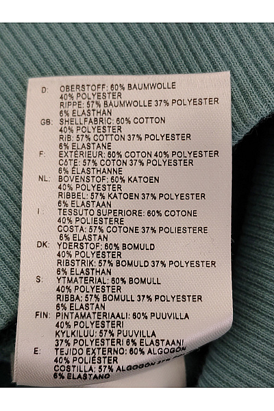 SPORTSWEAR Pánská bavlněná mikina na zip se stojáčkem zelená Velikost DE 58/42 | SPORTSWEAR | obrázek 4