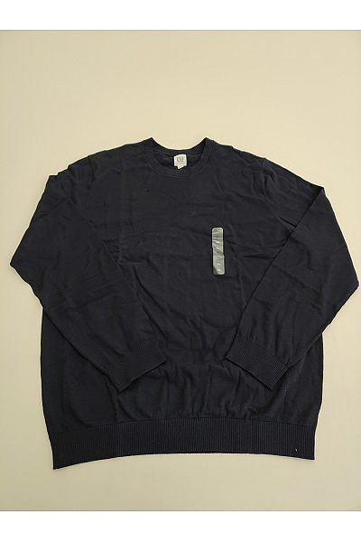 Gap Pánský Bavlněný Pulovr Basic Modrý Velikost US XL