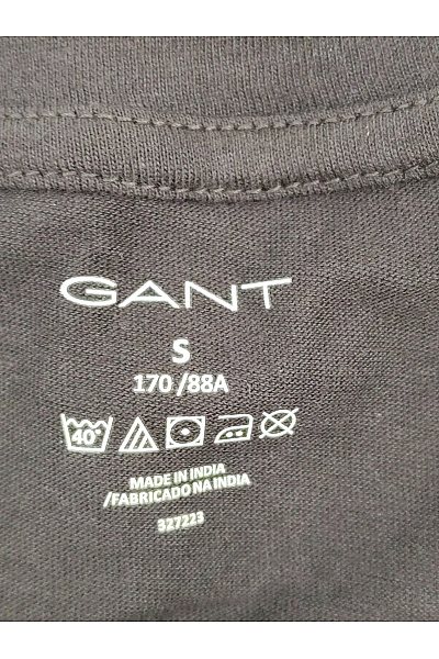 GANT Pánské bavlněné tričko s krátkým rukávem basic černé Velikost S | GANT | obrázek 8