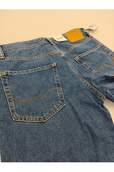 JACK & JONES Pánské modré bavlněné džíny rovné klasické Vel. W30 L32 | JACK & JONES | obrázek 5