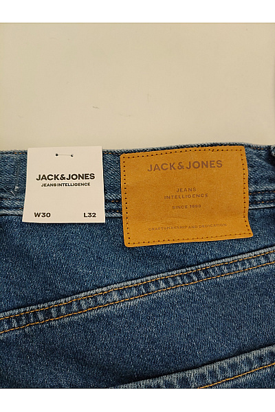 JACK & JONES Pánské modré bavlněné džíny rovné klasické Vel. W30 L32 | JACK & JONES | obrázek 6