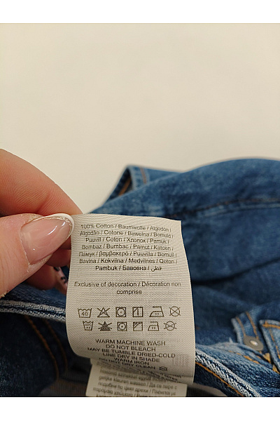 JACK & JONES Pánské modré bavlněné džíny rovné klasické Vel. W30 L32 | JACK & JONES | obrázek 7