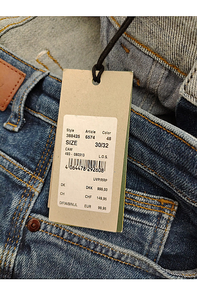 Camel active Pánské bavlněné modré džíny rovné klasické seprané Vel. 30/32 | camel active | obrázek 8