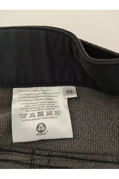 MAUL SPORTS Pánské černé outdoorové turistické kalhoty s páskem Velikost DE 56 | MAUL SPORTS | obrázek 5