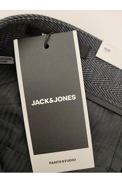 JACK & JONES Šedé pánské úpletové kalhoty chino | JACK & JONES | obrázek 5