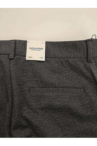 JACK & JONES Šedé pánské úpletové kalhoty chino | JACK & JONES | obrázek 9