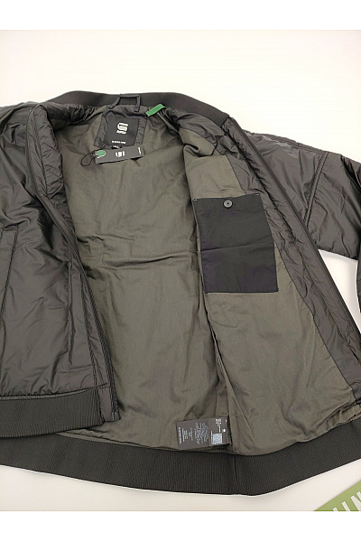 G-Star Černá pánská bomber bunda se zipem a kapsou Velikost M | G-Star | obrázek 7