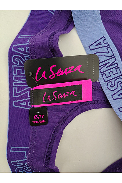 La Senza Fialové bavlněné tanga kalhotky | La Senza | obrázek 4