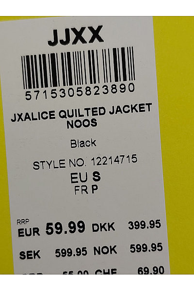 JJXX Černá prošívaná přechodová bunda oversize Vel. EU S | JJXX | obrázek 7