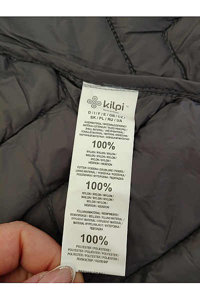 Kilpi Dámská prošívaná zateplená bunda s kapucí khaki Vel. L | kilpi | obrázek 8