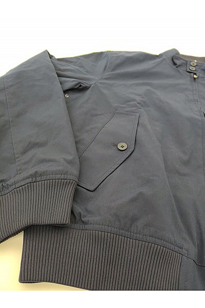 LACOSTE Pánská modrá bomber bunda se zipem krátká přechodová Velikost FR 50 | LACOSTE | obrázek 3