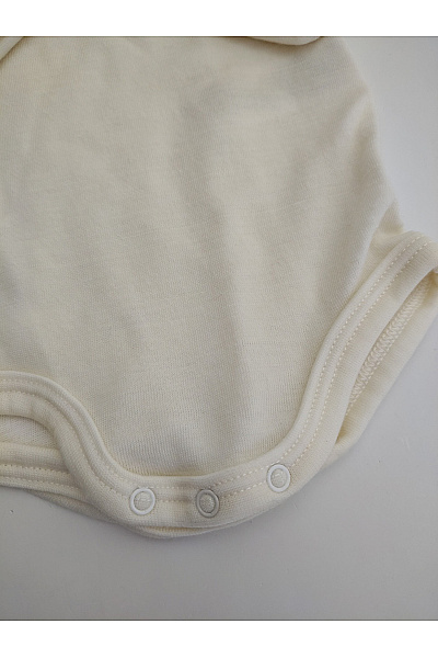 Petit-Bateau Béžové vlněné kojenecké body s dlouhým rukávem Velikost EU 12m/74cm | Petit-Bateau | obrázek 4