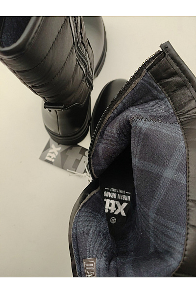 Xti Černé zimní polokozačky na zip | Xti | obrázek 8