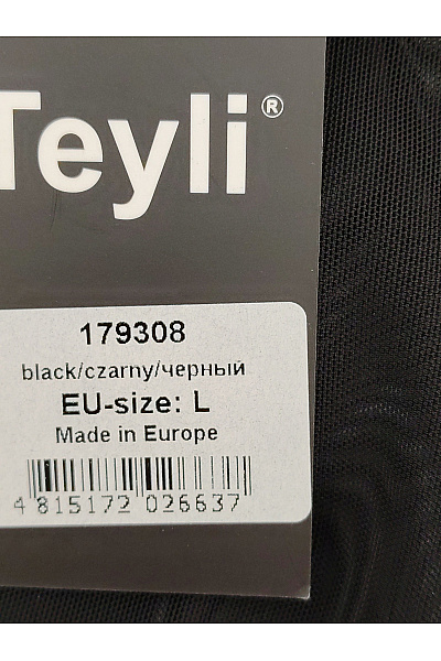 TEYLI Černé síťované průhledné tričko s dlouhým rukávem Vel. EU L | TEYLI | obrázek 6