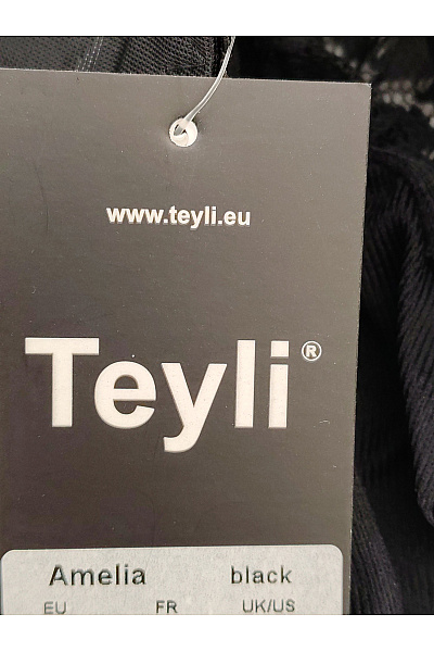 TEYLI Černá krajková kosticová podprsenka se širokými ramínky Velikost EU 105E | TEYLI | obrázek 5