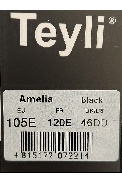 TEYLI Černá krajková kosticová podprsenka se širokými ramínky Velikost EU 105E | TEYLI | obrázek 6