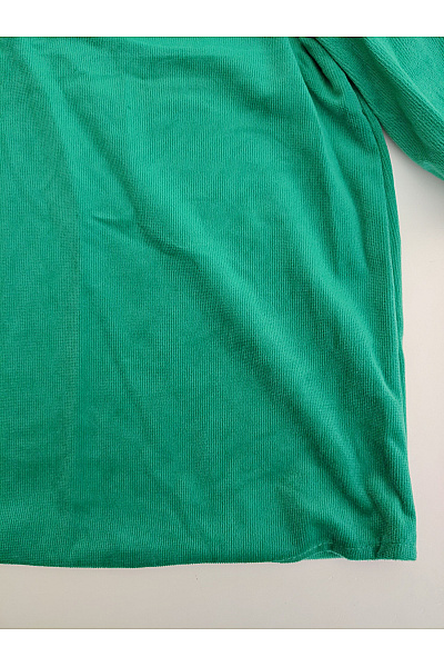 VERO MODA Zelená halenka s výstřihem do V a nabíranými rukávy Velikost EU XS | VERO MODA | obrázek 4