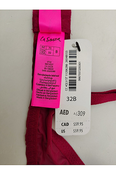 La Senza Červená krajková push up podprsenka s překříženými ramínky | La Senza | obrázek 9