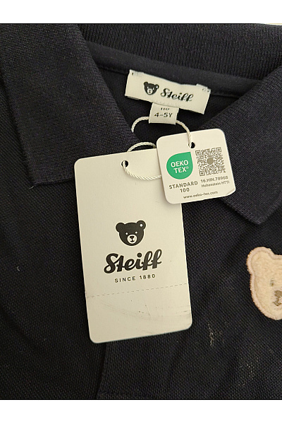 Steiff Chlapecké bavlněné tričko s dlouhým rukávem a límečkem Vel. EU 110 | Steiff | obrázek 6