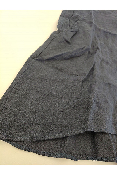 Černé košilové šaty s dlouhým rukávem a kapsami Vel. XL | Unimoda | obrázek 3