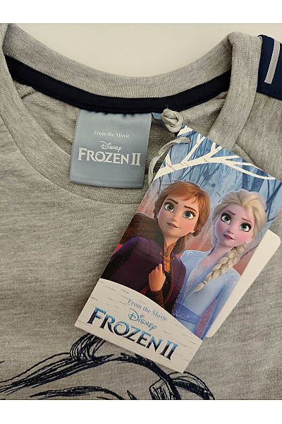 DISNEY Dívčí šedá bavlněná mikina s potiskem Elsa Vel. 9-10 | DISNEY | obrázek 6