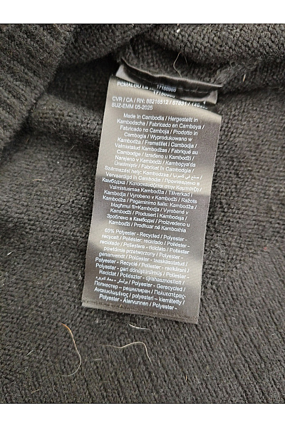PIECES Černý pletený žebrovaný pulovr Vel. XL | PIECES | obrázek 8
