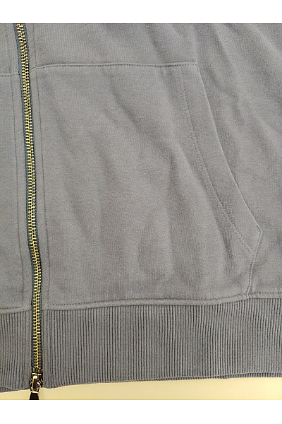 JUVIA Dámská modrá mikina s kapucí na zip a krátkým rukávem Velikost XXL | JUVIA | obrázek 2