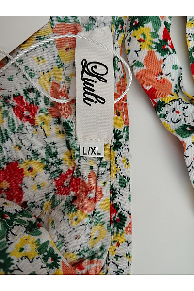 Lulu Bavlněné květované maxi šaty na ramínka Vel. L/XL | Lulu | obrázek 7