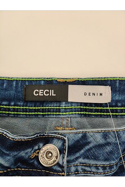 CECIL Dámské bavlněné džíny wide leg seprané Vel. 30 | CECIL | obrázek 3