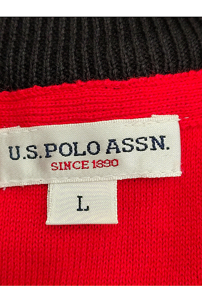 U.S.POLO ASSN. Černý pánský pletený pulovr se stojáčkem na zip Velikost US L | U.S.POLO ASSN. | obrázek 8