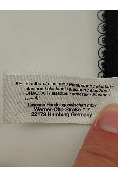 Lasca Černé bavlněné krajkové tanga Vel. EU 48/50 | Lasca | obrázek 9