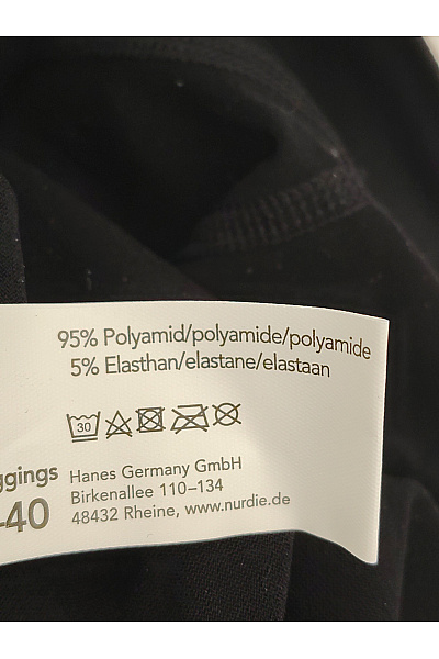 Nurdie Černé sportovní legíny s vysokým pasem Vel. DE 38-40 | Nurdie | obrázek 7