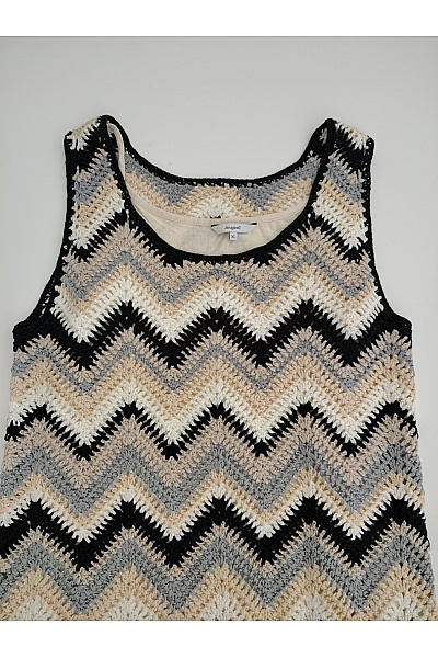 DESIGUAL Barevné pletené boho šaty s třásněmi Vel. XL | DESIGUAL | obrázek 4