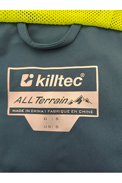Killtec Modrá sportovní větrová bunda s kapucí na turistiku Velikost EU S | killtec | obrázek 8