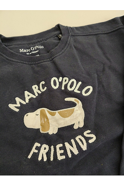 Marc O´Polo Dětská bavlněná mikina s potiskem psa Velikost EU 116/122 | Marc O´Polo | obrázek 3