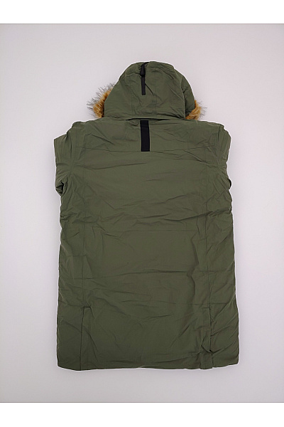 ICEPEAK Pánská khaki parka s kapucí a kožíškem zimní Velikost EU 56 | ICEPEAK | obrázek 10