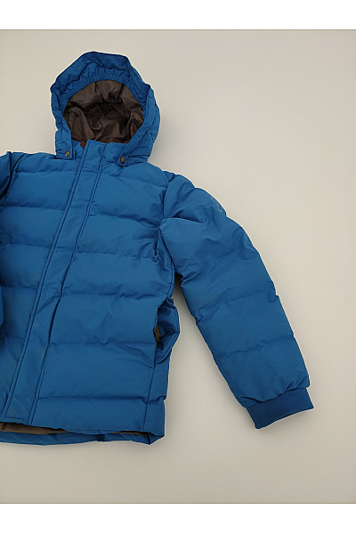EN FANT Chlapecká modrá prošívaná outdoorová zimní bunda Velikost 152,12y | EN FANT | obrázek 2