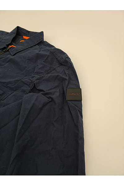 Hugo Boss Modrá bavlněná košilová bunda se zipem Vel. XL | Hugo Boss | obrázek 4