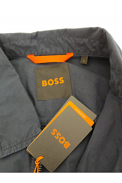 Hugo Boss Modrá bavlněná košilová bunda se zipem Vel. XL | Hugo Boss | obrázek 6