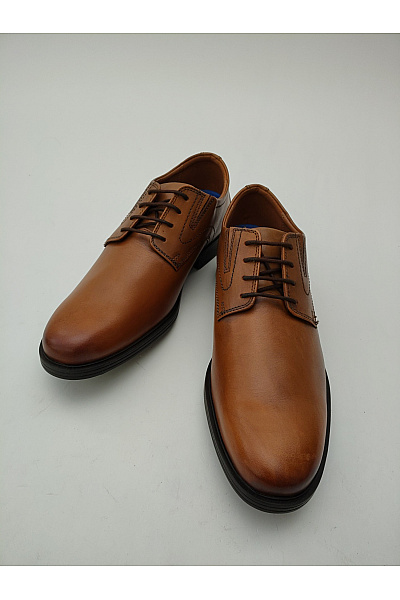 Clarks Hnědé pánské kožené šněrovací polobotky elegantní vycházkové Velikost UK 8 | Clarks | obrázek 3