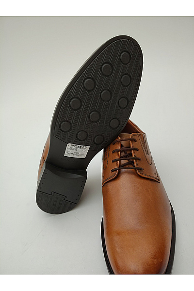 Clarks Hnědé pánské kožené šněrovací polobotky elegantní vycházkové Velikost UK 8 | Clarks | obrázek 6