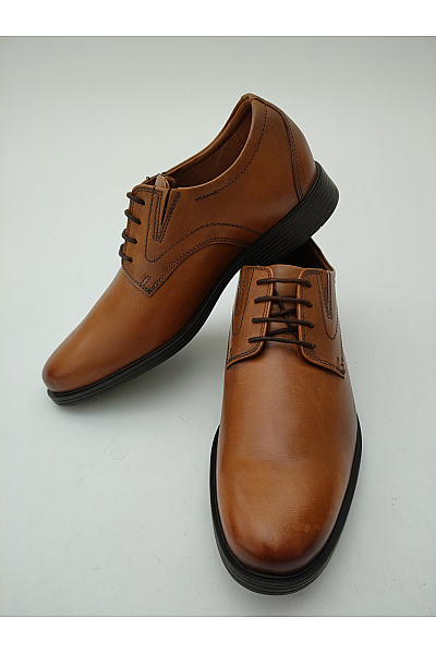 Clarks Hnědé pánské kožené šněrovací polobotky elegantní vycházkové Velikost UK 8 | Clarks | obrázek 9