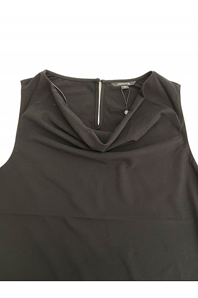 COMMA Černé dámské elegantní tílko bez rukávů basic | COMMA | obrázek 3