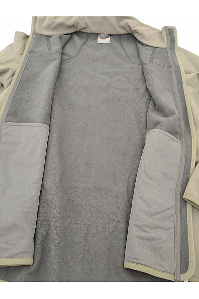 Jack Wolfskin Pánská khaki softshellová outdoorová bunda se zipem Vel. M | Jack Wolfskin | obrázek 6