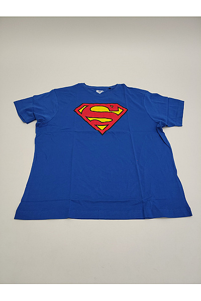 Superman Modré bavlněné pánské tričko s krátkým rukávem a potiskem Vel. XXL | superman | obrázek 2