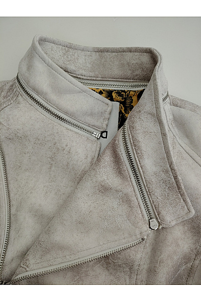 DESIGUAL Béžový dámský křivák přechodová bunda se zipem Vel. EU 36 | DESIGUAL | obrázek 9