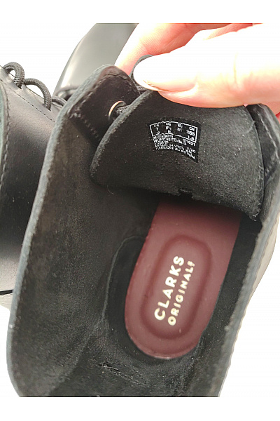 Clarks Černé kožené kotníkové šněrovací boty vycházkové Velikost EU 41 | Clarks | obrázek 8