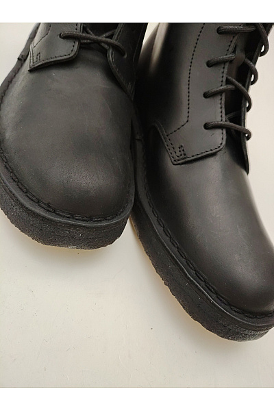 Clarks Černé kožené kotníkové šněrovací boty vycházkové Velikost EU 41 | Clarks | obrázek 10