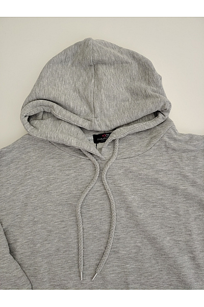 Zwillingsherz Šedá dámská mikina s kapucí a flitry Velikost L/XL | Zwillingsherz | obrázek 5